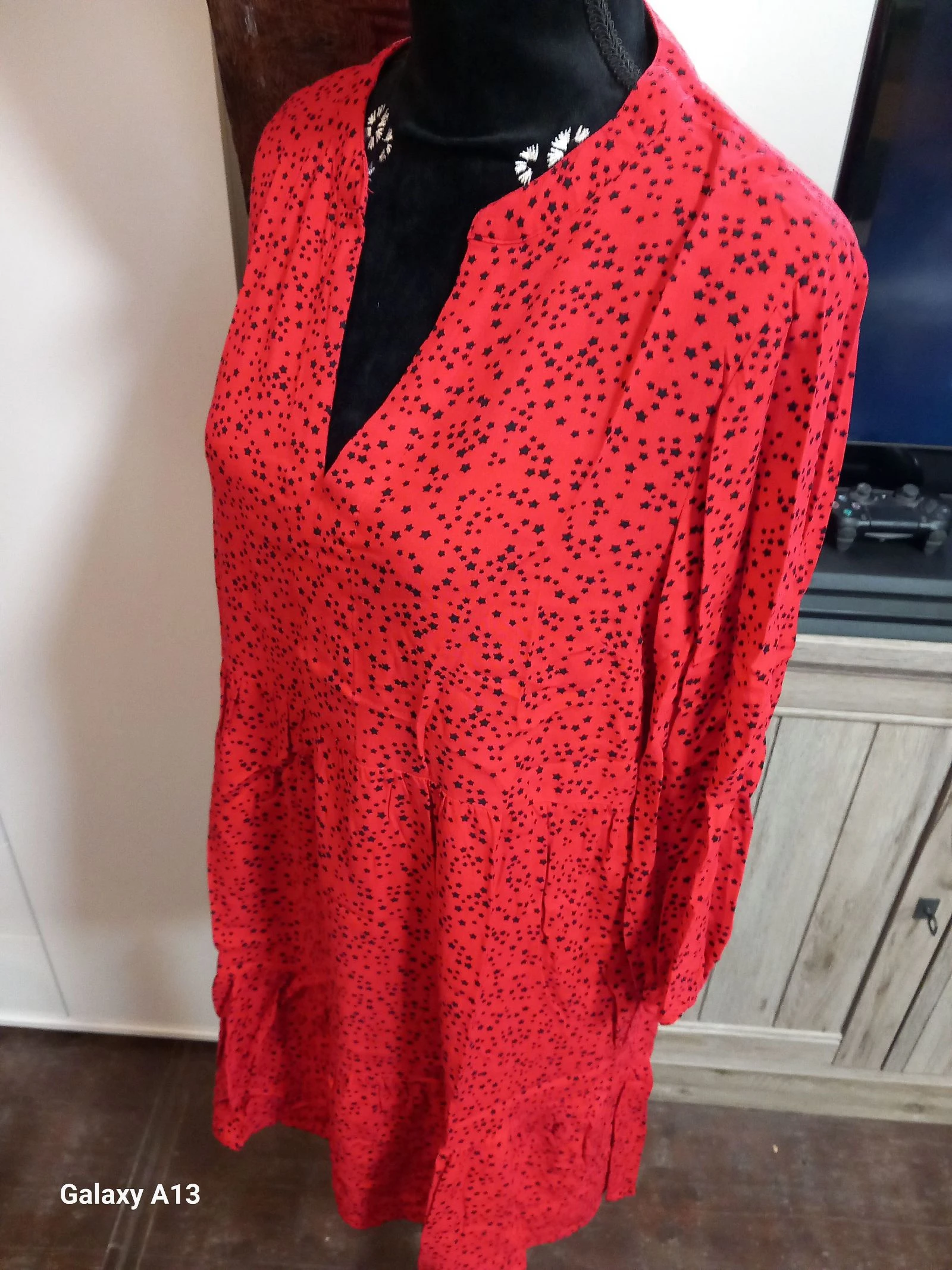 Vestido Yessica – Rojo Estrellado - Talla M – photo 4